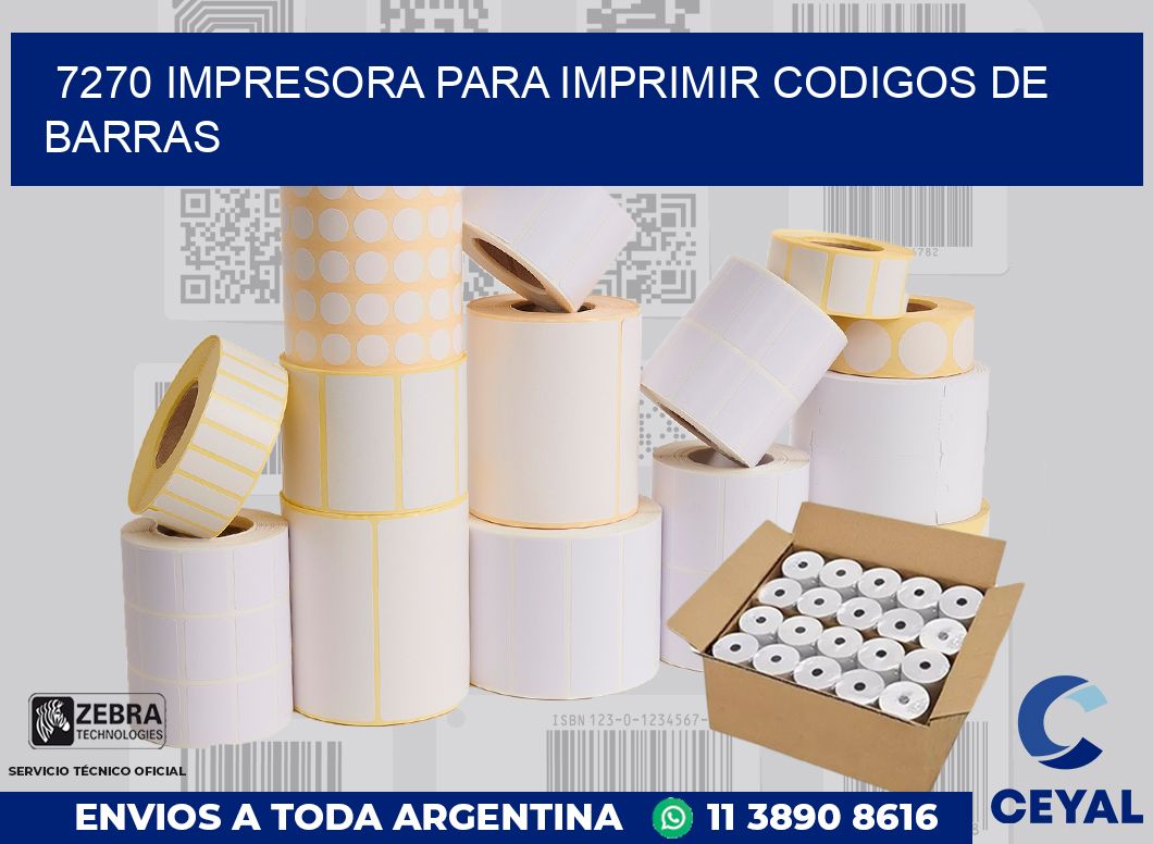 7270 IMPRESORA PARA IMPRIMIR CODIGOS DE BARRAS