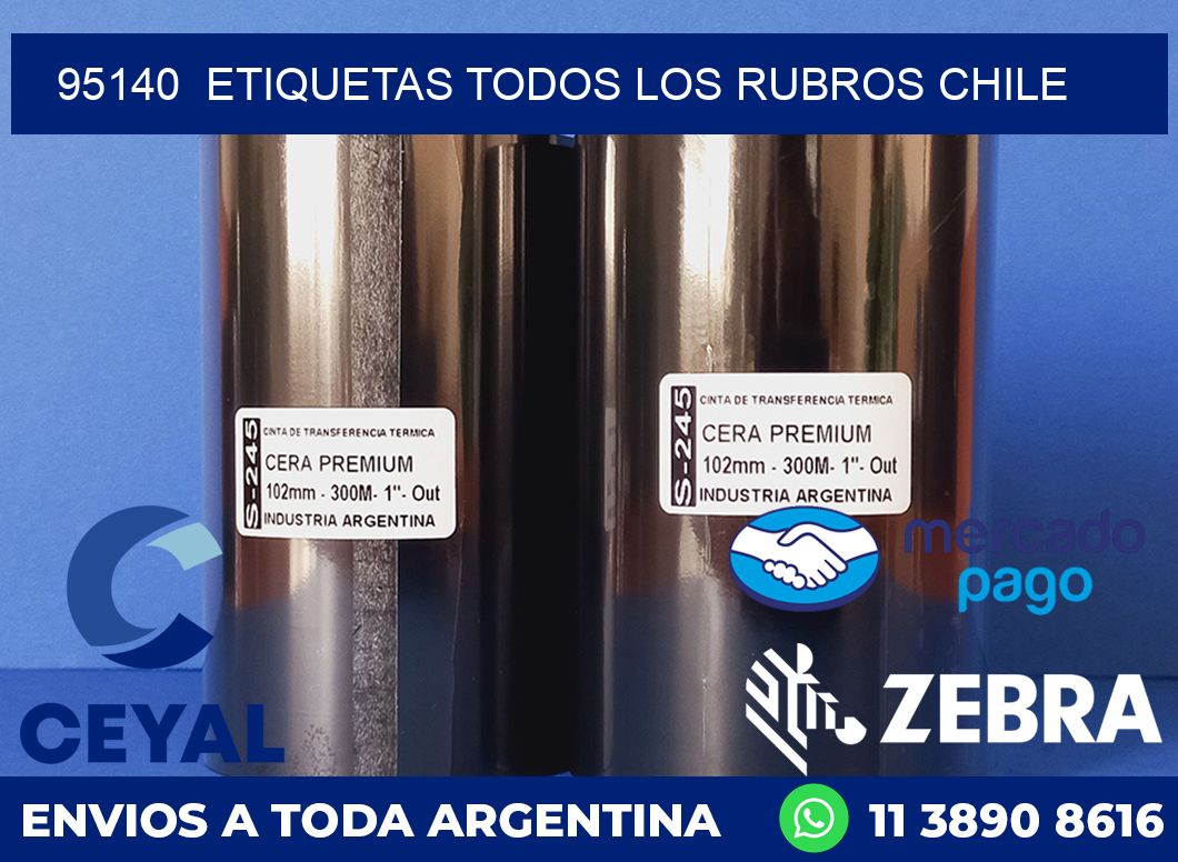 95140 ETIQUETAS TODOS LOS RUBROS CHILE