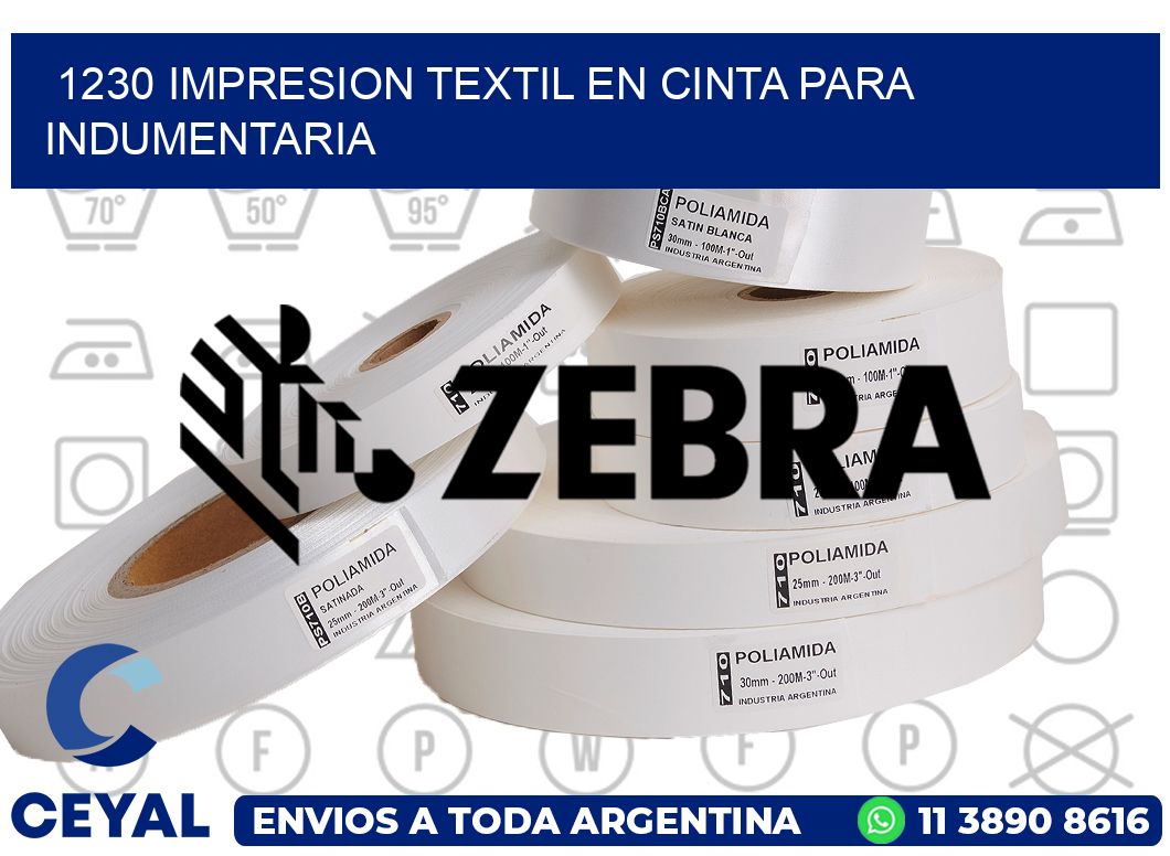 1230 IMPRESION TEXTIL EN CINTA PARA INDUMENTARIA