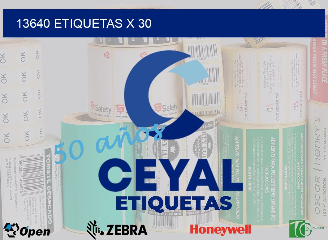 13640 Etiquetas x 30