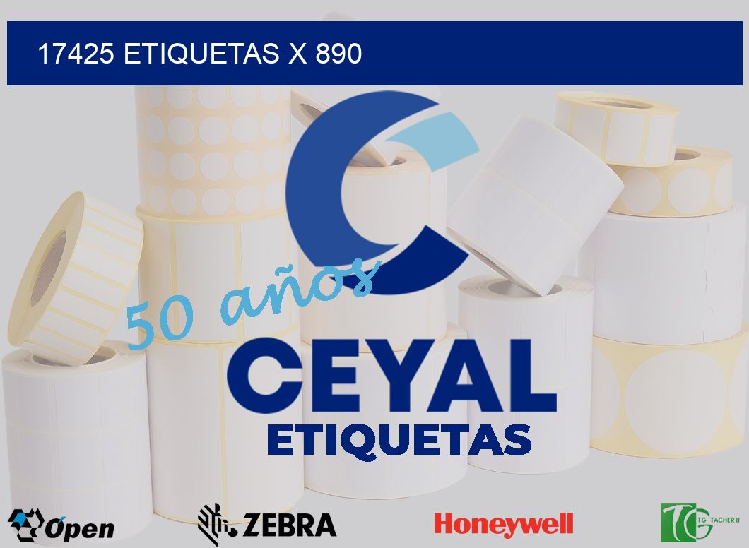 17425 Etiquetas x 890