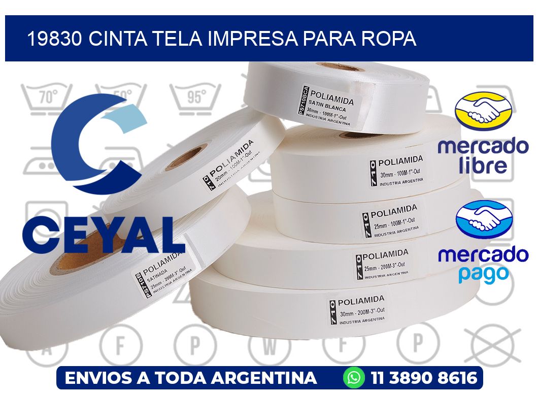 19830 CINTA TELA IMPRESA PARA ROPA