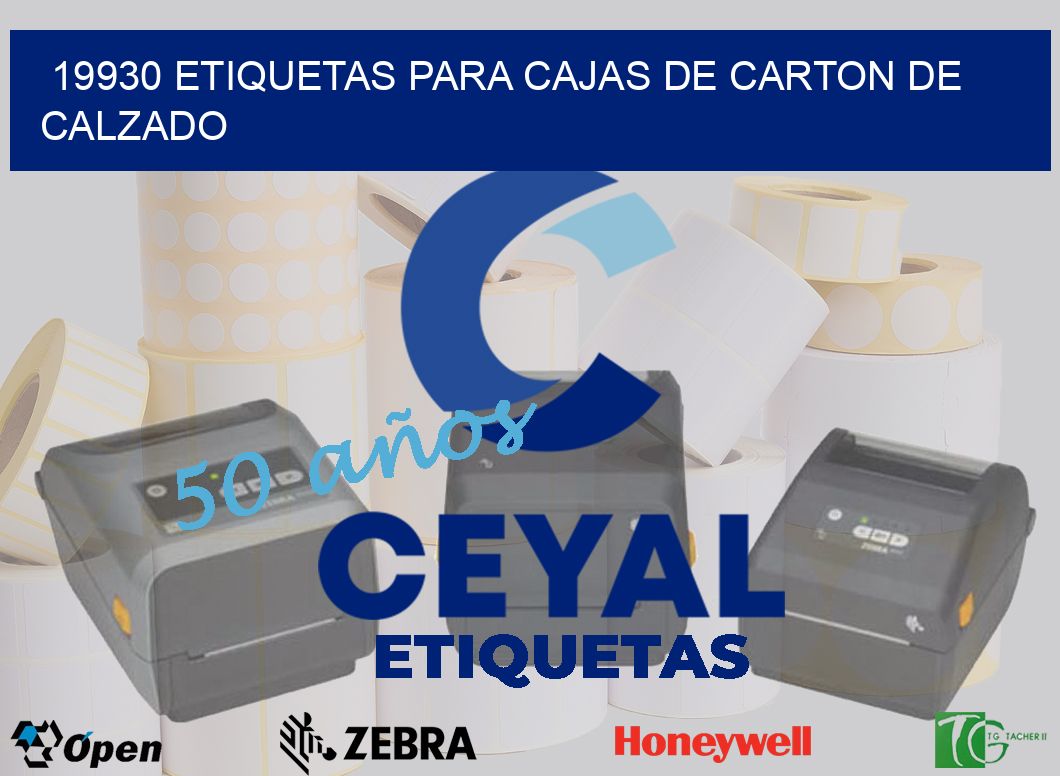 19930 ETIQUETAS PARA CAJAS DE CARTON DE CALZADO