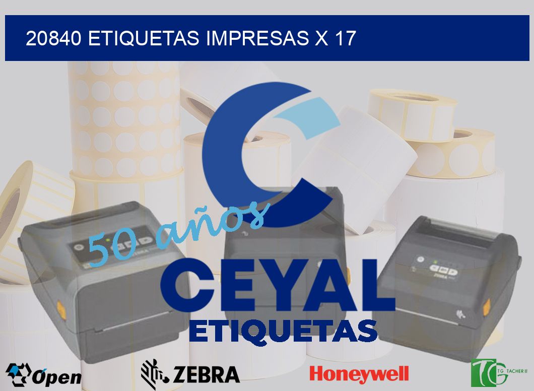 20840 Etiquetas impresas x 17