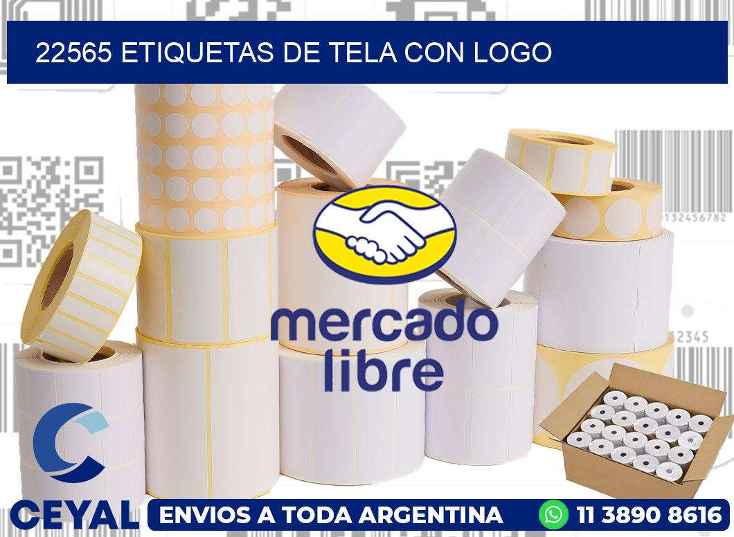 22565 ETIQUETAS DE TELA CON LOGO