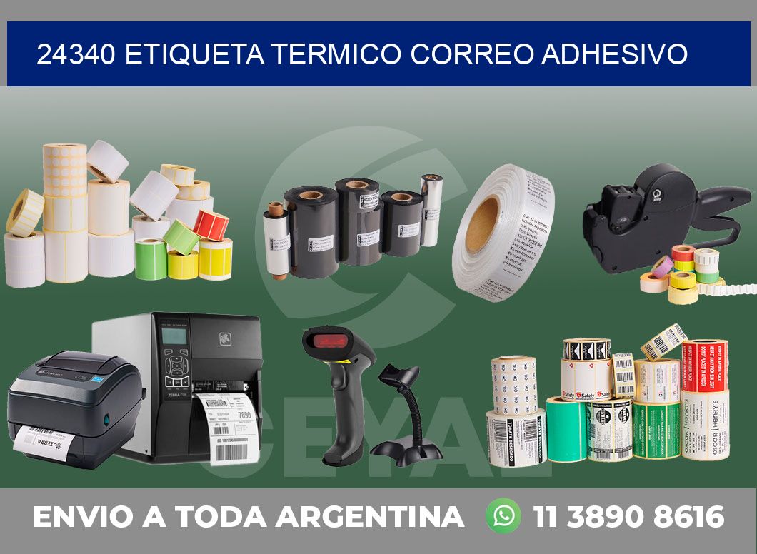 24340 ETIQUETA TERMICO CORREO ADHESIVO