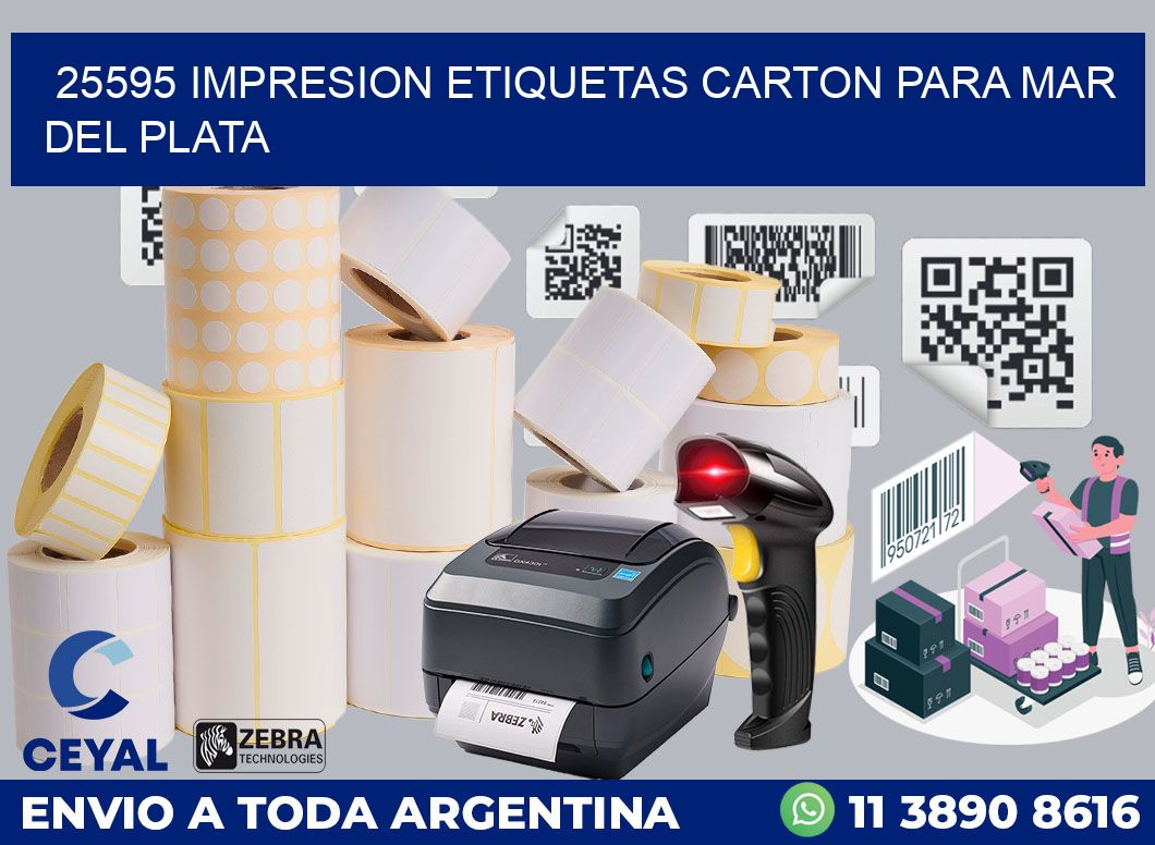 25595 IMPRESION ETIQUETAS CARTON PARA MAR DEL PLATA