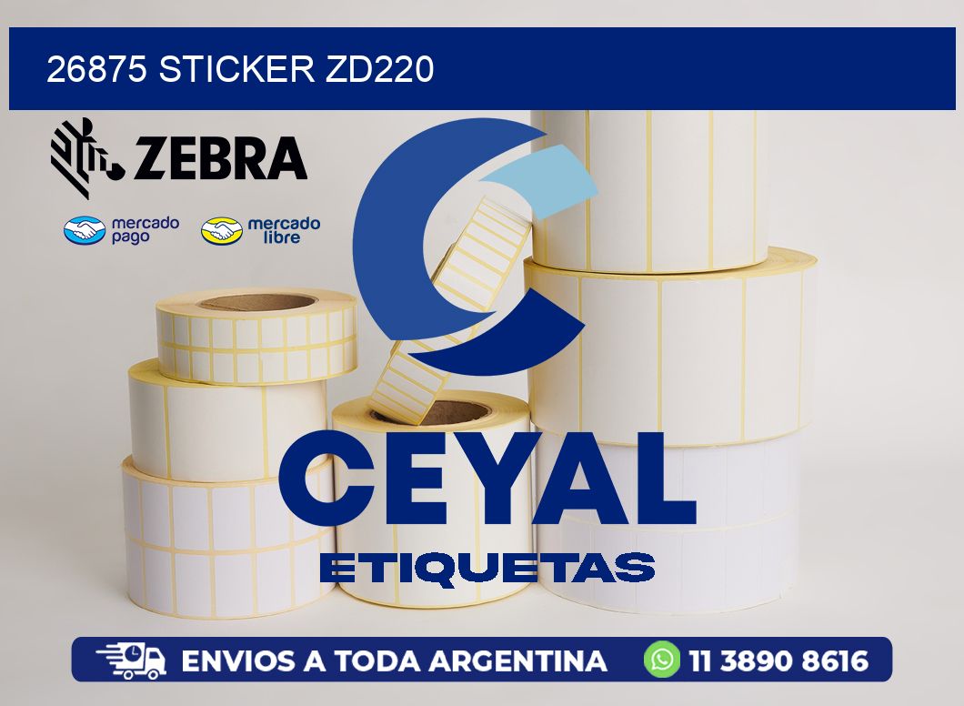 26875 STICKER ZD220