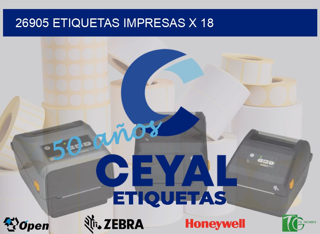 26905 Etiquetas impresas x 18