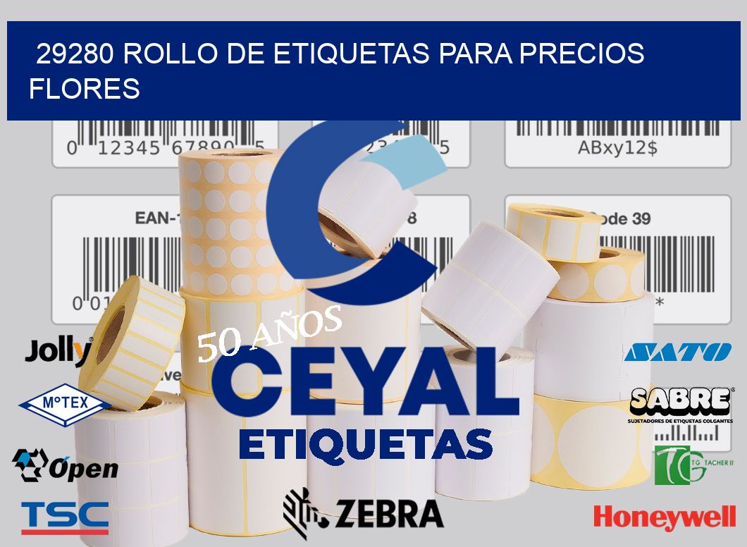 29280 ROLLO DE ETIQUETAS PARA PRECIOS FLORES