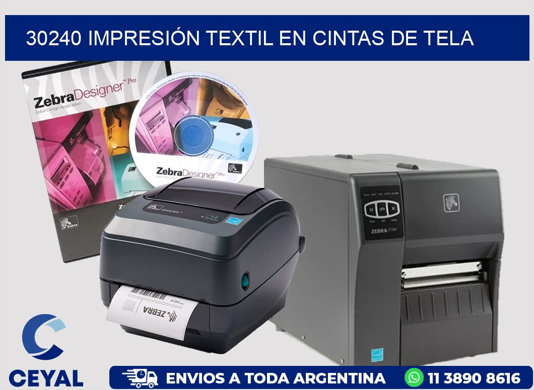 30240 IMPRESIÓN TEXTIL EN CINTAS DE TELA