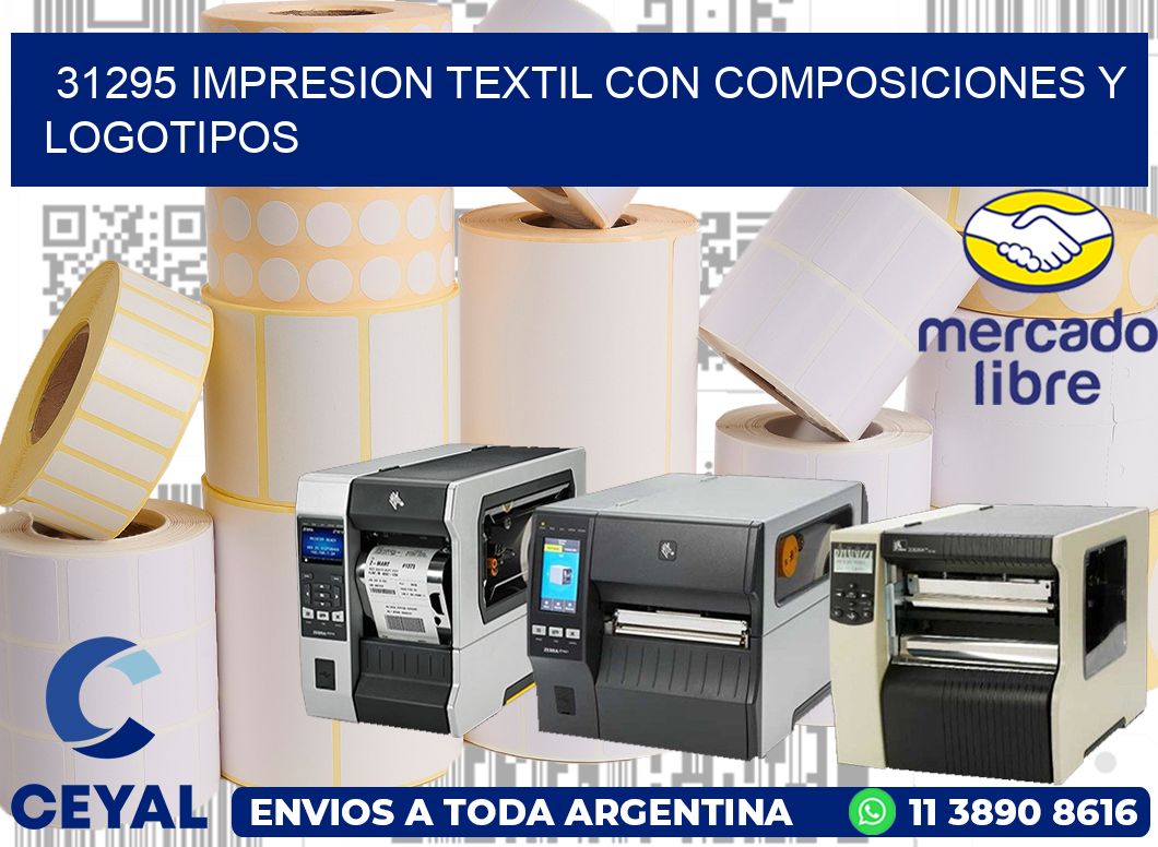 31295 IMPRESION TEXTIL CON COMPOSICIONES Y LOGOTIPOS