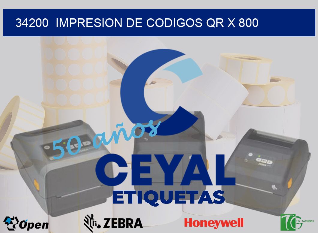 34200  impresion de codigos qr x 800