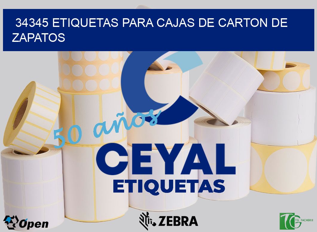 34345 ETIQUETAS PARA CAJAS DE CARTON DE ZAPATOS