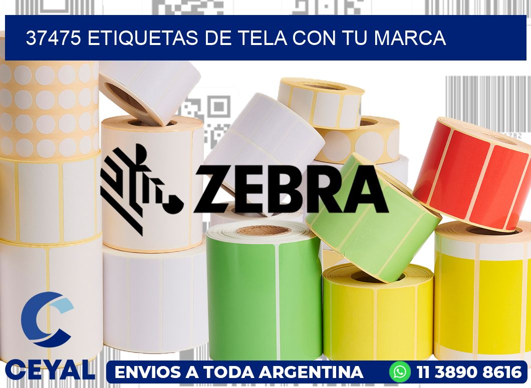 37475 ETIQUETAS DE TELA CON TU MARCA