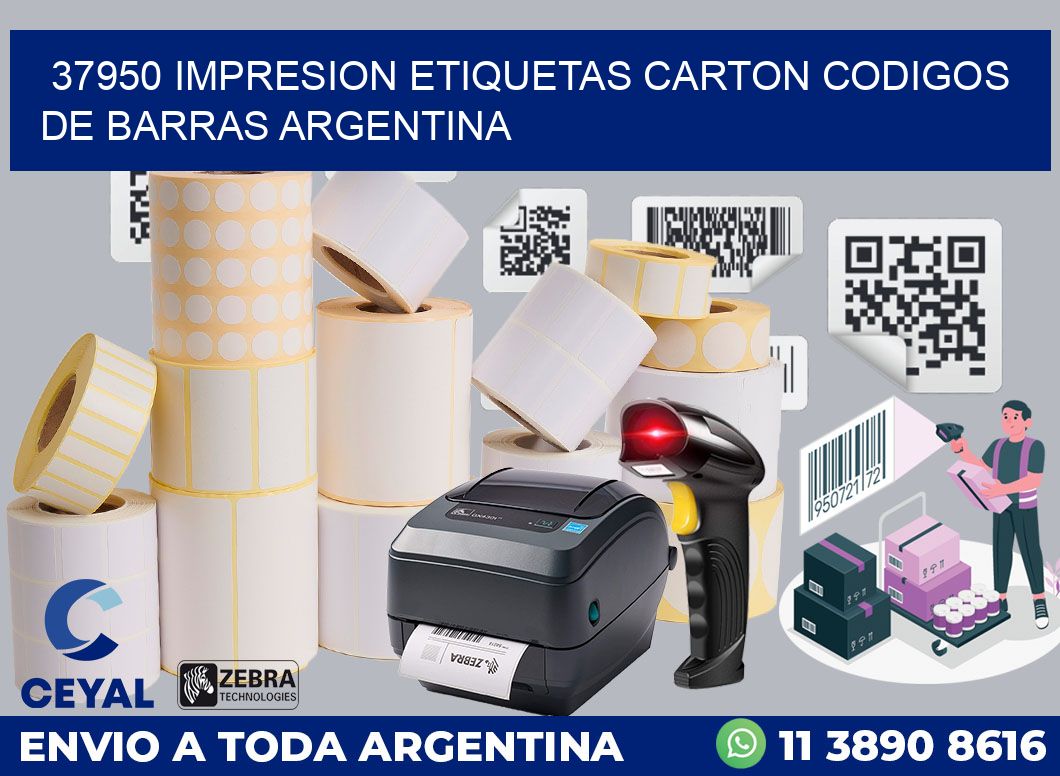 37950 IMPRESION ETIQUETAS CARTON CODIGOS DE BARRAS ARGENTINA