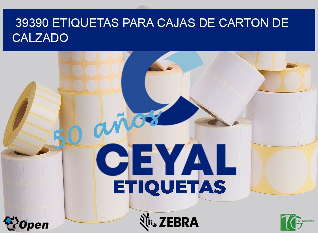 39390 ETIQUETAS PARA CAJAS DE CARTON DE CALZADO
