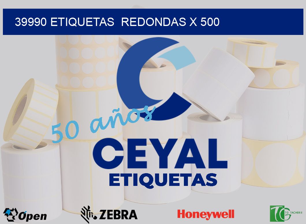 39990 etiquetas  redondas x 500