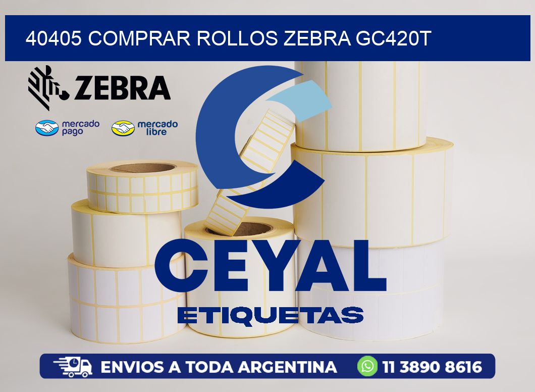 40405 COMPRAR ROLLOS ZEBRA GC420T