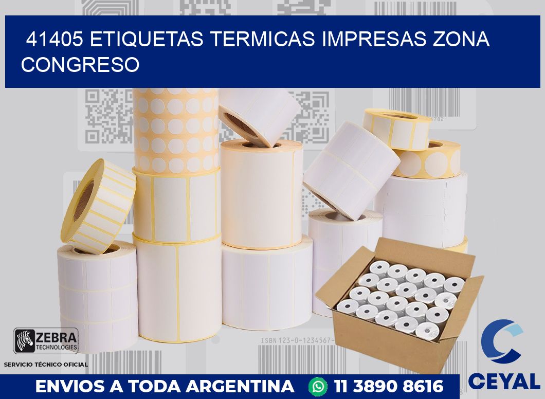 41405 ETIQUETAS TERMICAS IMPRESAS ZONA CONGRESO