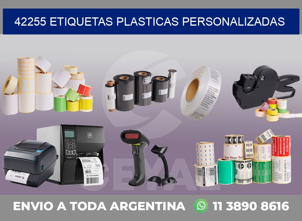 42255 ETIQUETAS PLASTICAS PERSONALIZADAS