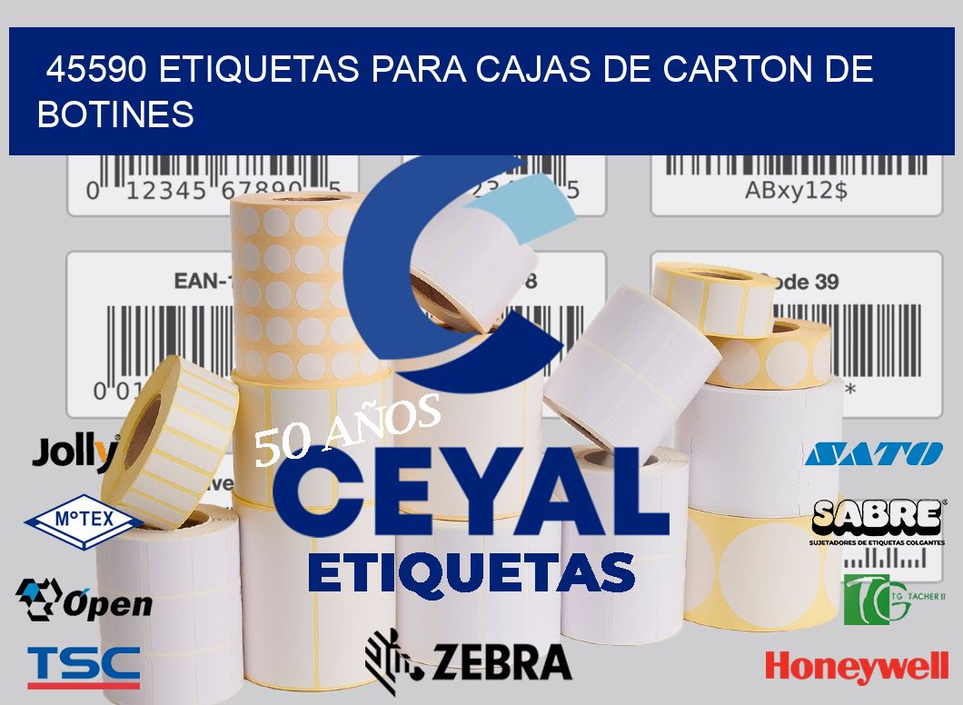 45590 ETIQUETAS PARA CAJAS DE CARTON DE BOTINES