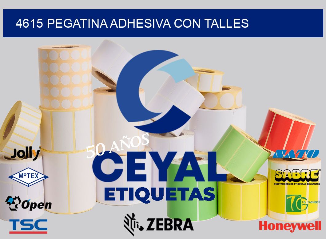 4615 PEGATINA ADHESIVA CON TALLES