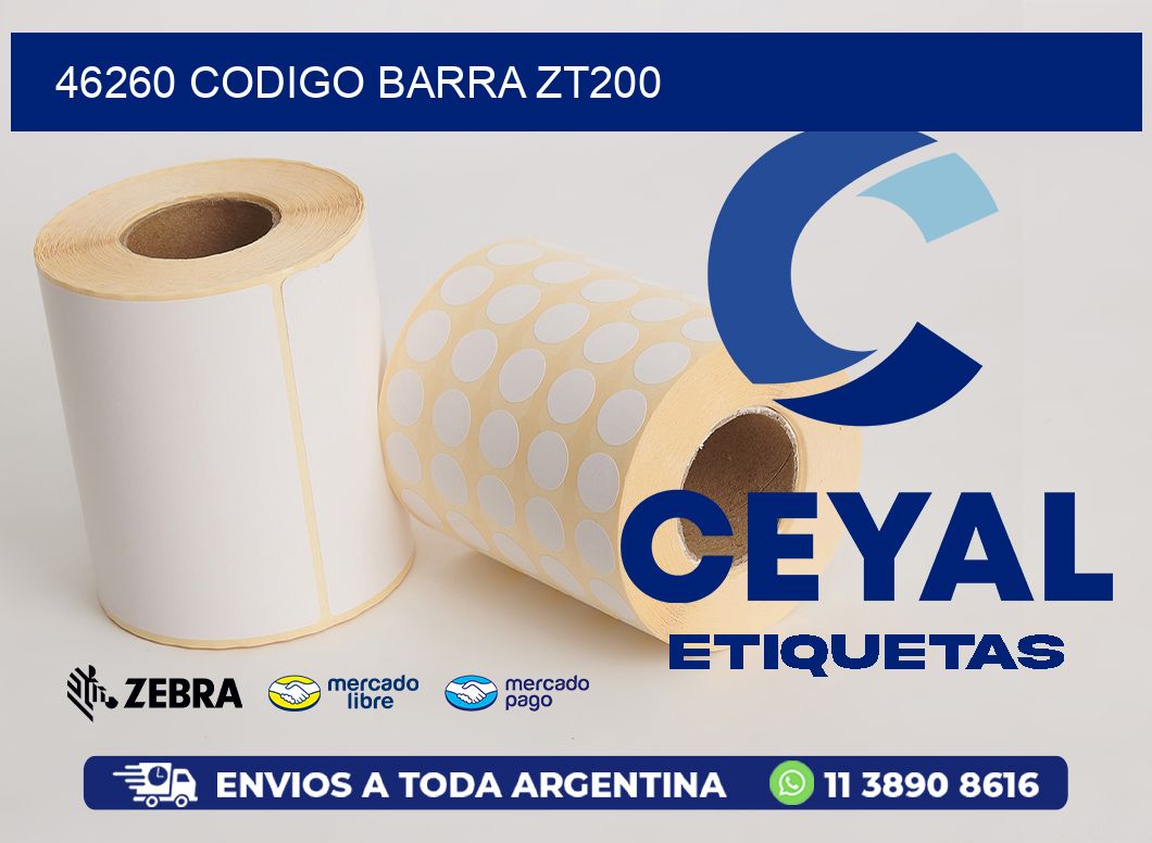 46260 CODIGO BARRA ZT200