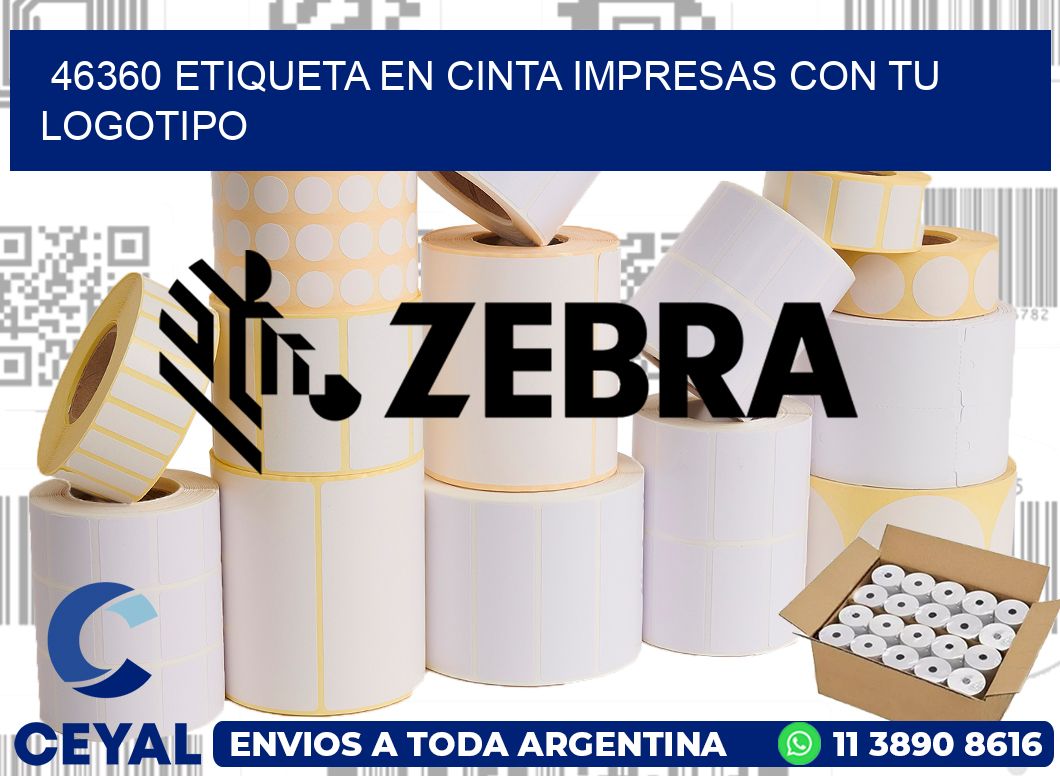 46360 ETIQUETA EN CINTA IMPRESAS CON TU LOGOTIPO