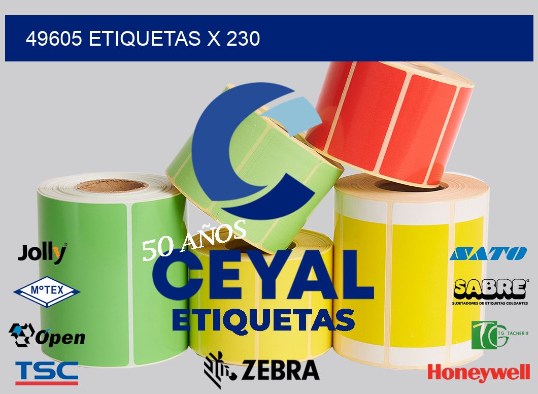 49605 Etiquetas x 230