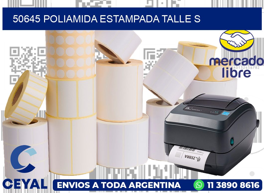 50645 POLIAMIDA ESTAMPADA TALLE S