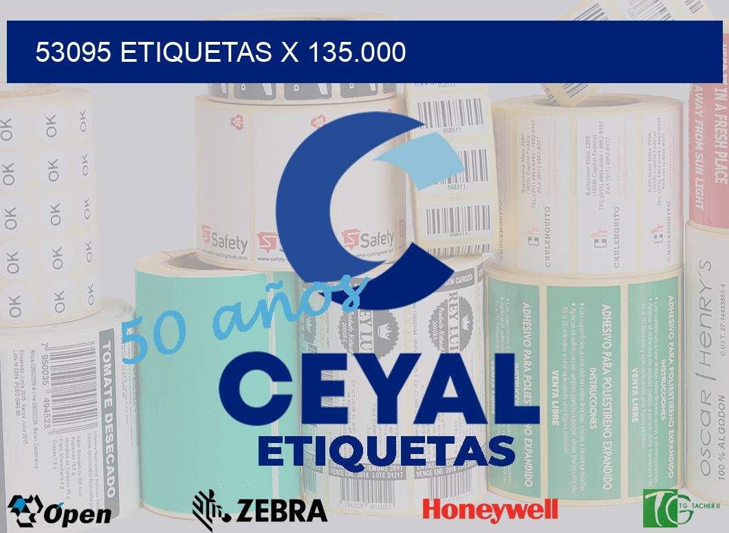 53095 Etiquetas x 135.000
