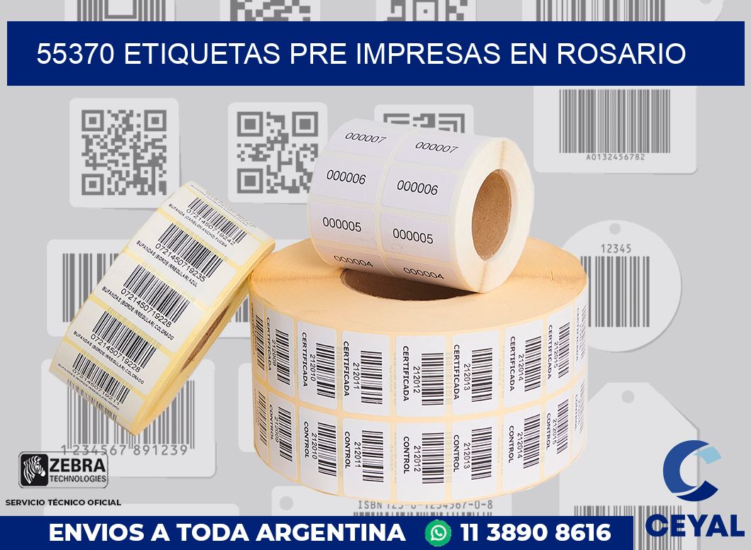 55370 ETIQUETAS PRE IMPRESAS EN ROSARIO