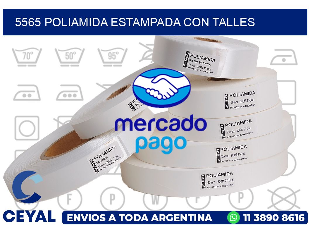 5565 POLIAMIDA ESTAMPADA CON TALLES