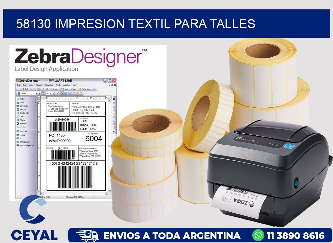 58130 IMPRESION TEXTIL PARA TALLES