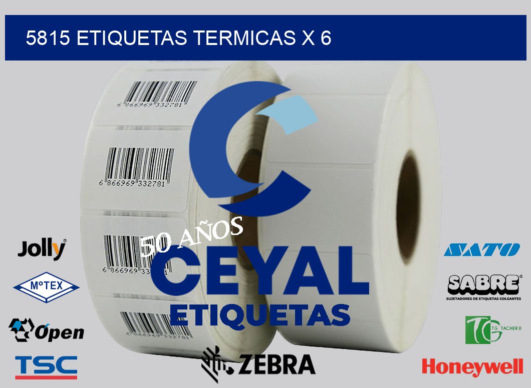 5815 etiquetas termicas x 6