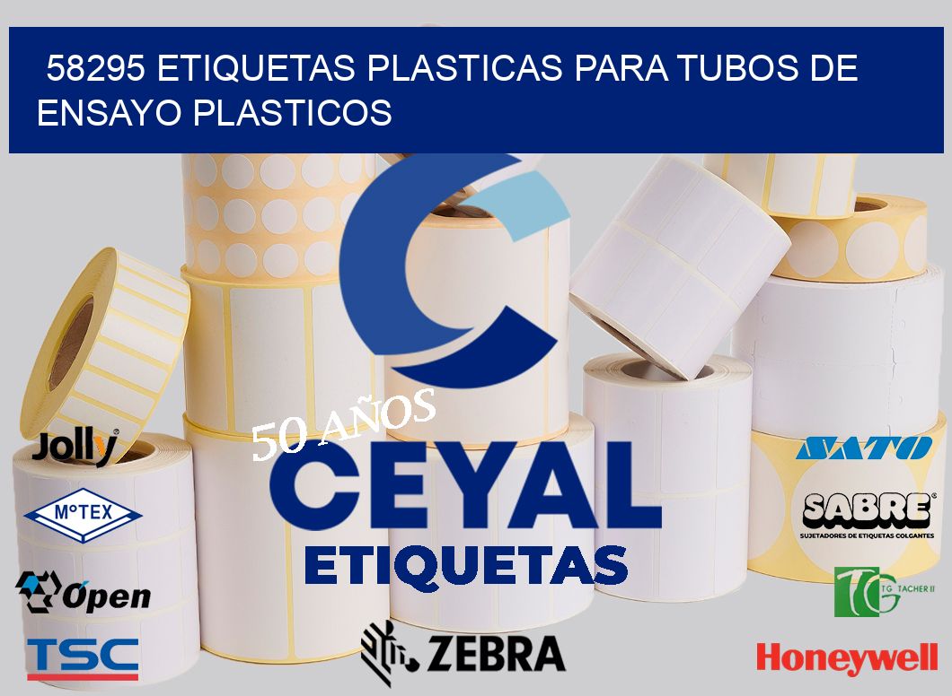 58295 ETIQUETAS PLASTICAS PARA TUBOS DE ENSAYO PLASTICOS
