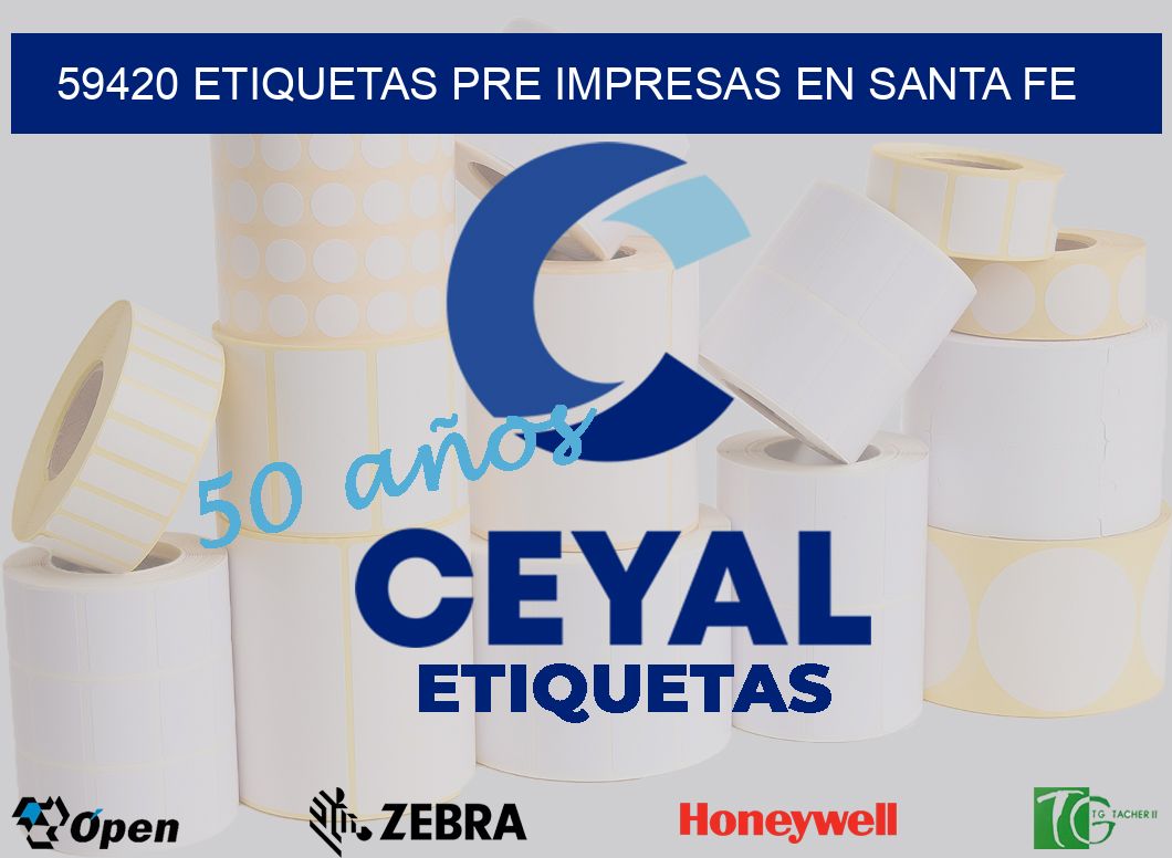 59420 ETIQUETAS PRE IMPRESAS EN SANTA FE