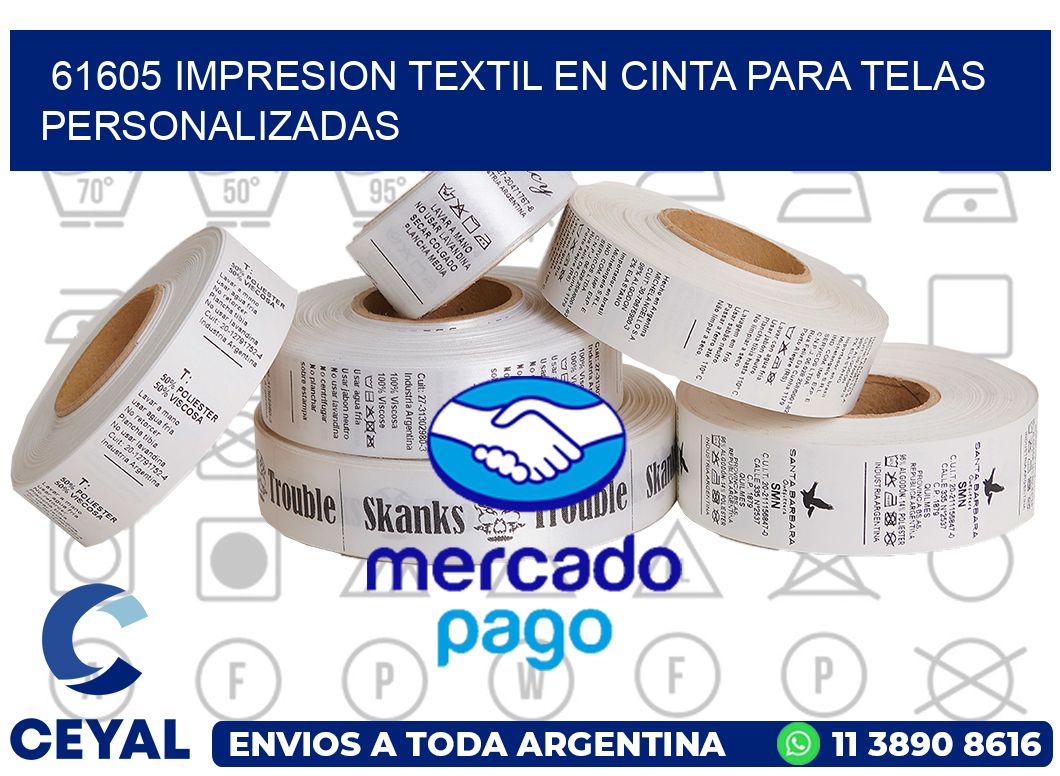 61605 IMPRESION TEXTIL EN CINTA PARA TELAS PERSONALIZADAS