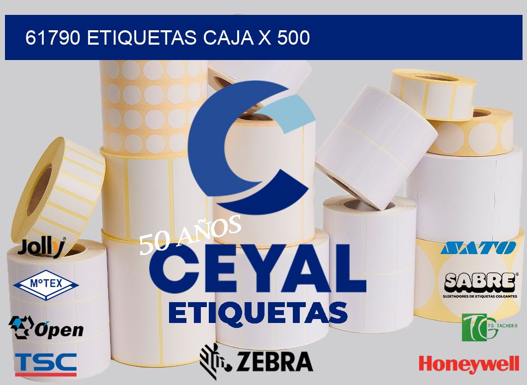 61790 etiquetas caja x 500