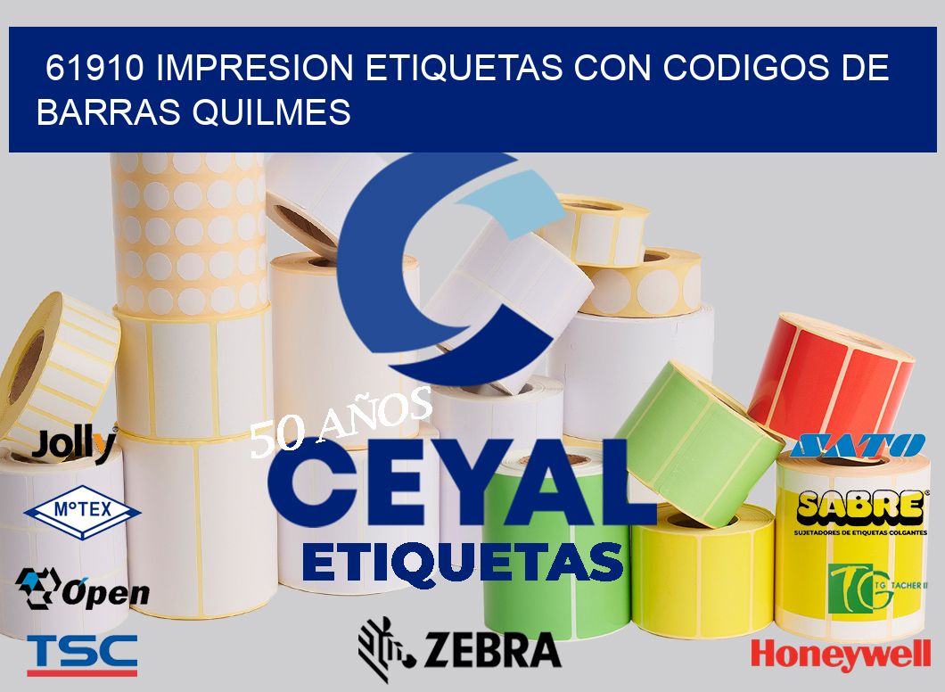 61910 IMPRESION ETIQUETAS CON CODIGOS DE BARRAS QUILMES