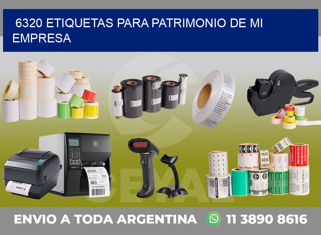6320 ETIQUETAS PARA PATRIMONIO DE MI EMPRESA
