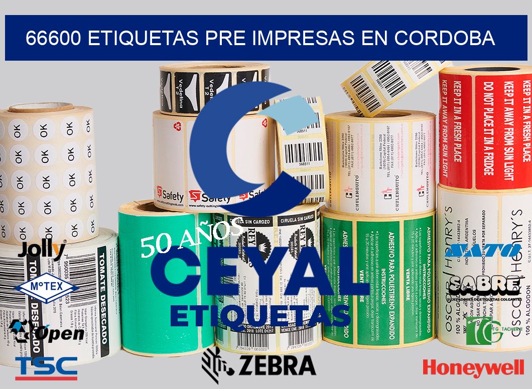66600 ETIQUETAS PRE IMPRESAS EN CORDOBA