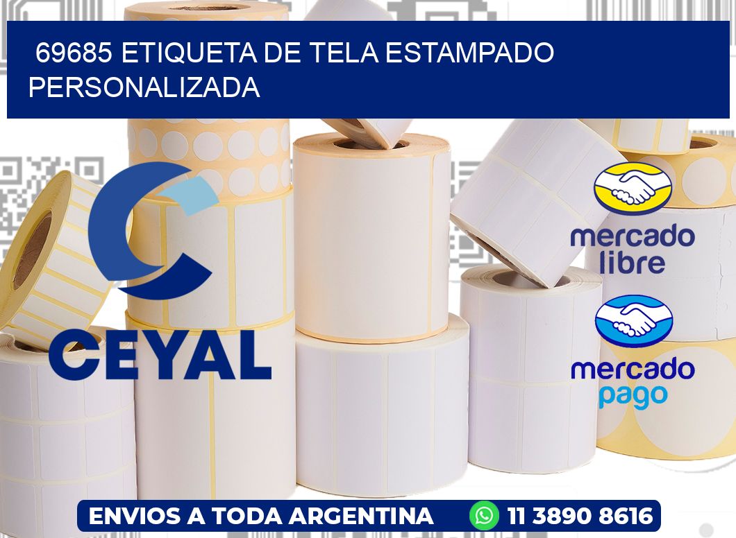 69685 ETIQUETA DE TELA ESTAMPADO PERSONALIZADA