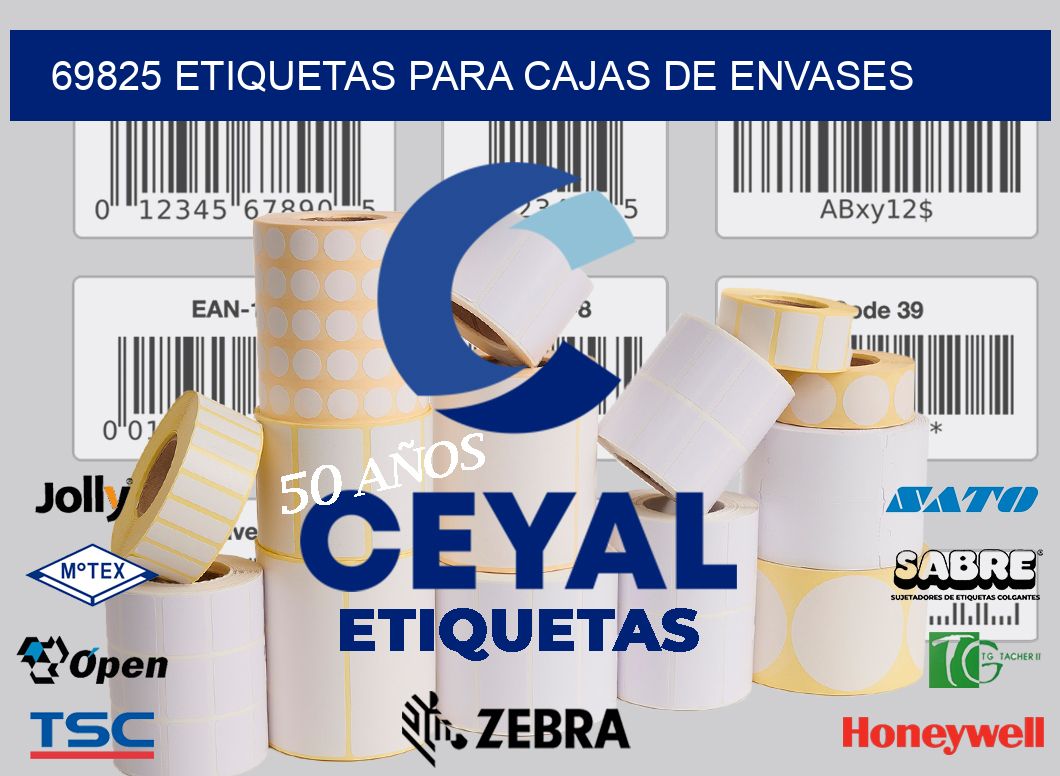 69825 ETIQUETAS PARA CAJAS DE ENVASES