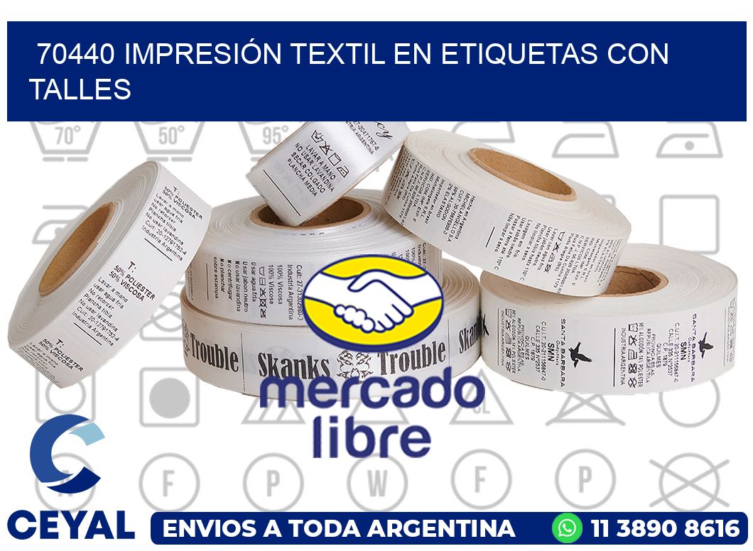70440 IMPRESIÓN TEXTIL EN ETIQUETAS CON TALLES