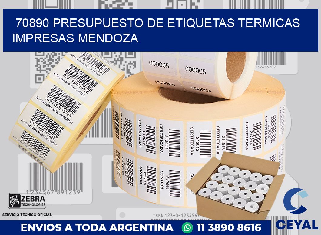 70890 PRESUPUESTO DE ETIQUETAS TERMICAS IMPRESAS MENDOZA