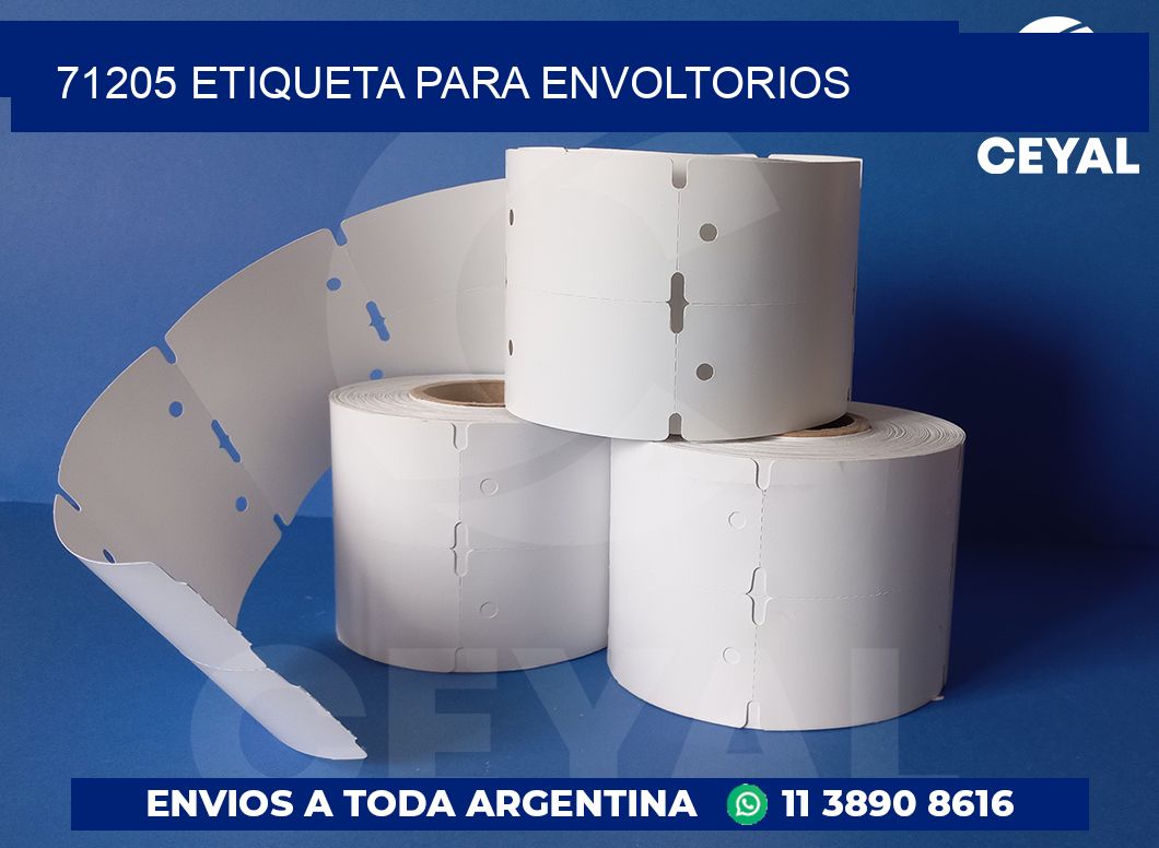 71205 ETIQUETA PARA ENVOLTORIOS