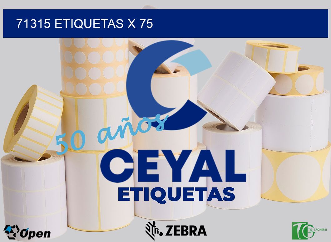 71315 Etiquetas x 75