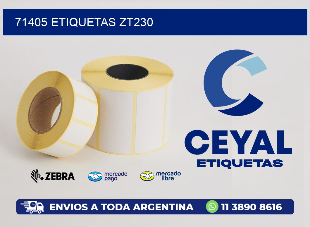 71405 ETIQUETAS ZT230